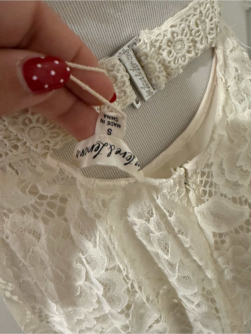 NWT For Love & Lemons Marilyn White Lace Midi Dress Bridal SZ S - Picture 9 of 10